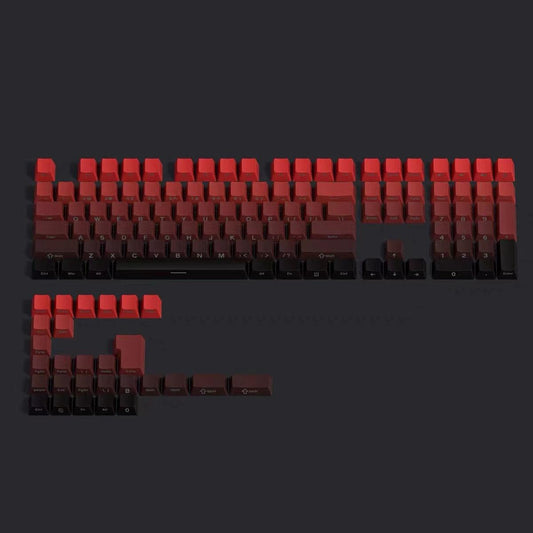 OEM Double-Shot PBT Keycap Set - Red Gradient - KeyCapUS