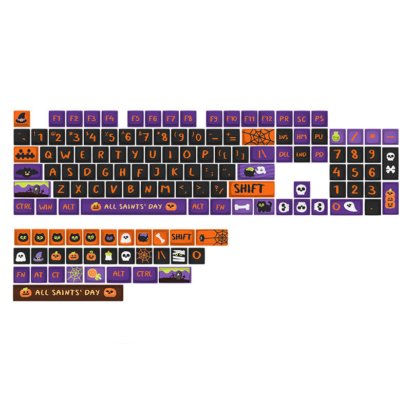 XDA-like Dye-Sub PBT Keycap Set - Halloween Theme - KeyCapUS