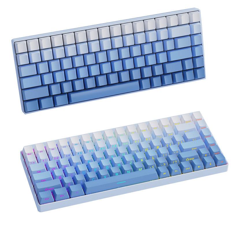 Cherry Double-Shot PBT Keycap Set - Blue Gradient - KeyCapUS