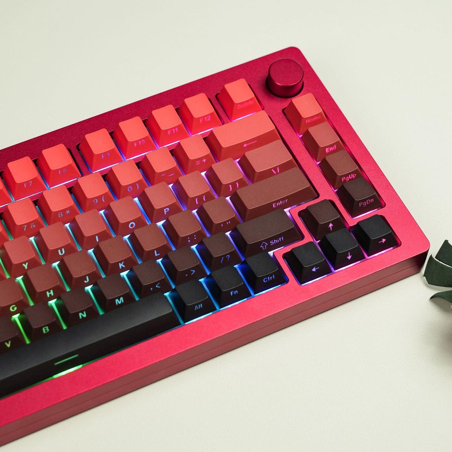 OEM Double-Shot PBT Keycap Set - Red Gradient - KeyCapUS