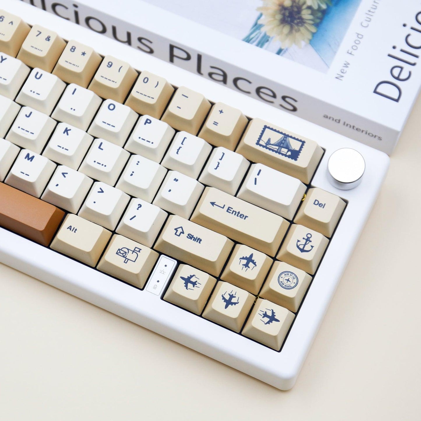 Cherry Profile Dye-Sub PBT Keycap Set - Retro Stamp - KeyCapUS