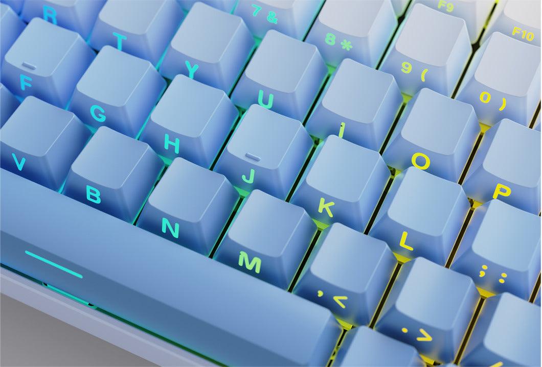 Cherry Double-Shot PBT Keycap Set - Blue Gradient - KeyCapUS