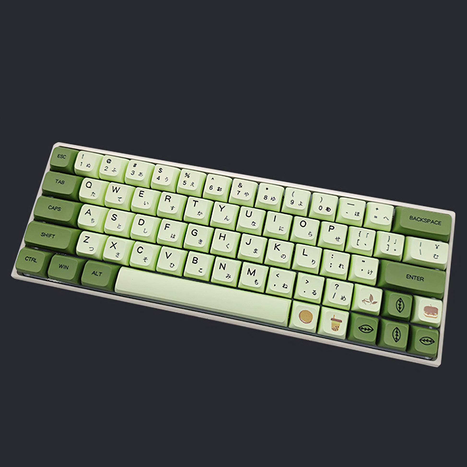 XDA PBT Dye-Sub Keycap Set - Matcha Green - KeyCapUS