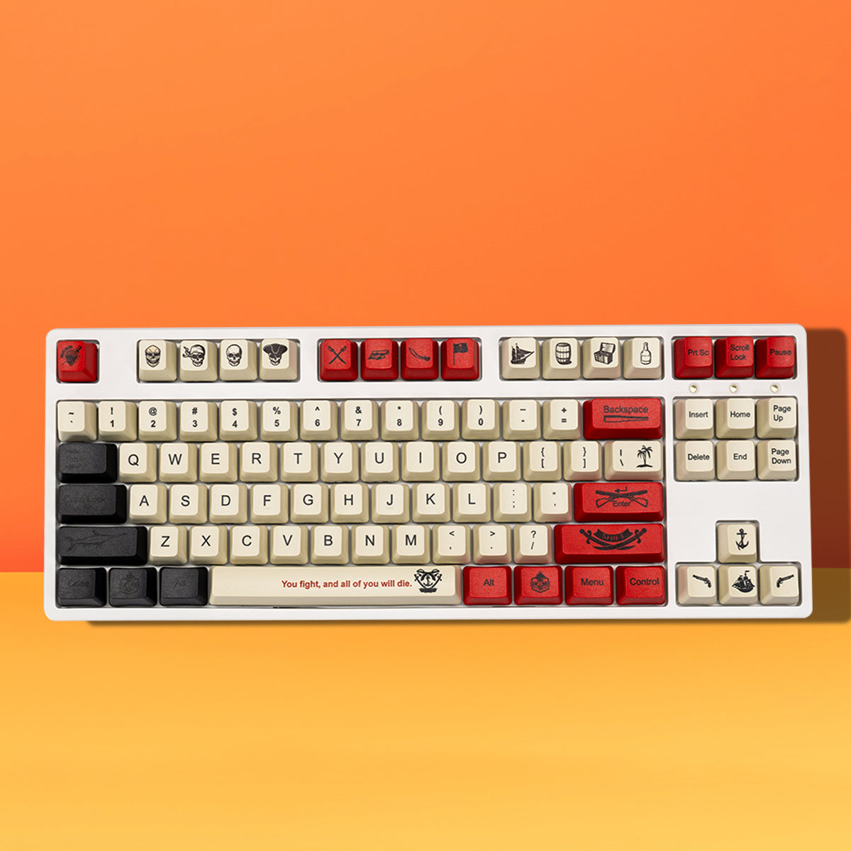 Retro OEM Dye-Sub PBT Keycap Set - Pirates Theme - KeyCapUS