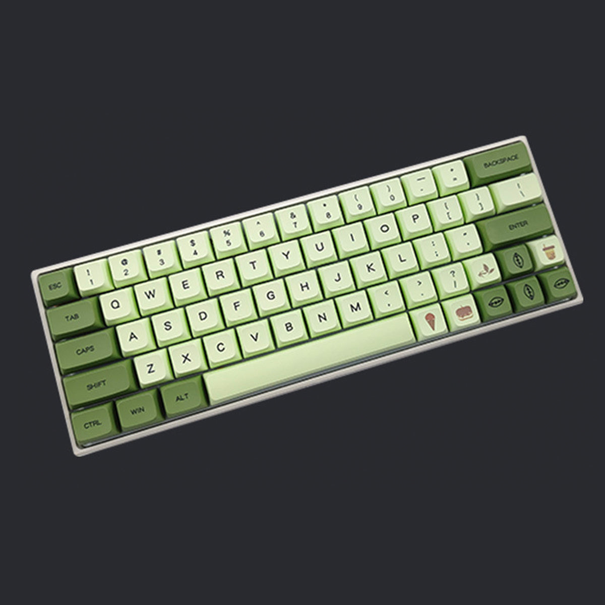 XDA PBT Dye-Sub Keycap Set - Matcha Green - KeyCapUS