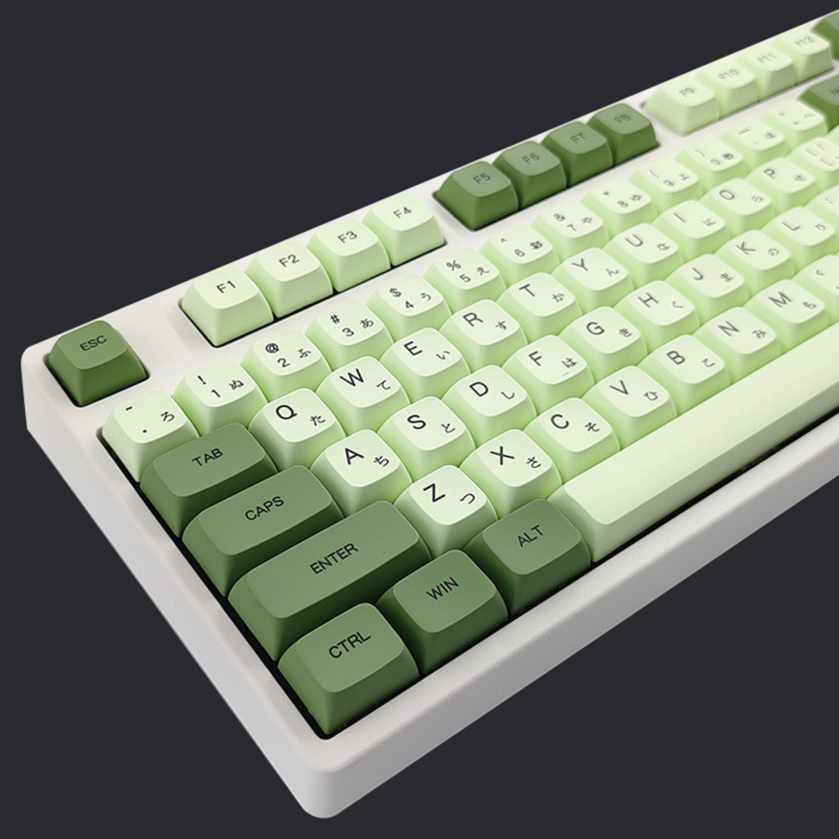XDA PBT Dye-Sub Keycap Set - Matcha Green - KeyCapUS