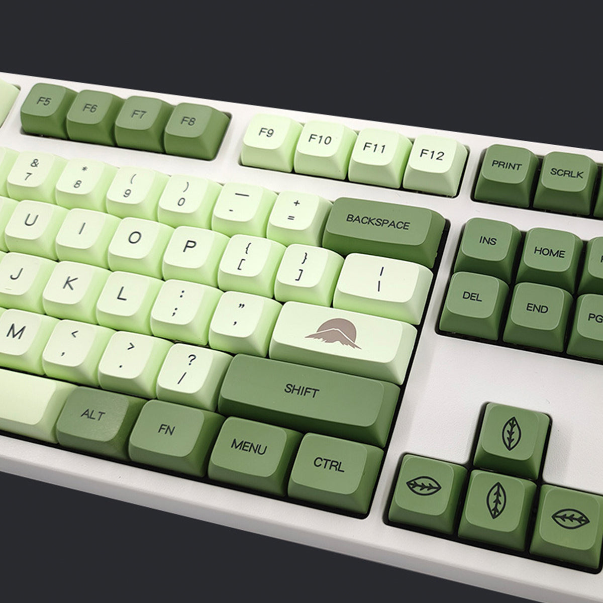 XDA PBT Dye-Sub Keycap Set - Matcha Green - KeyCapUS