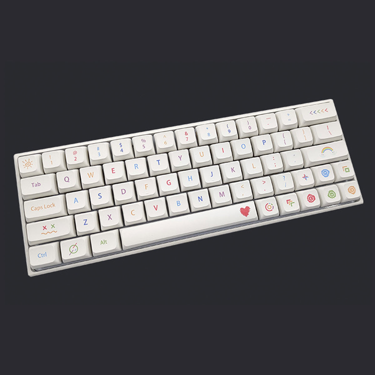 XDA Dye-Sub PBT Keycap Set - Colorful Pen - KeyCapUS