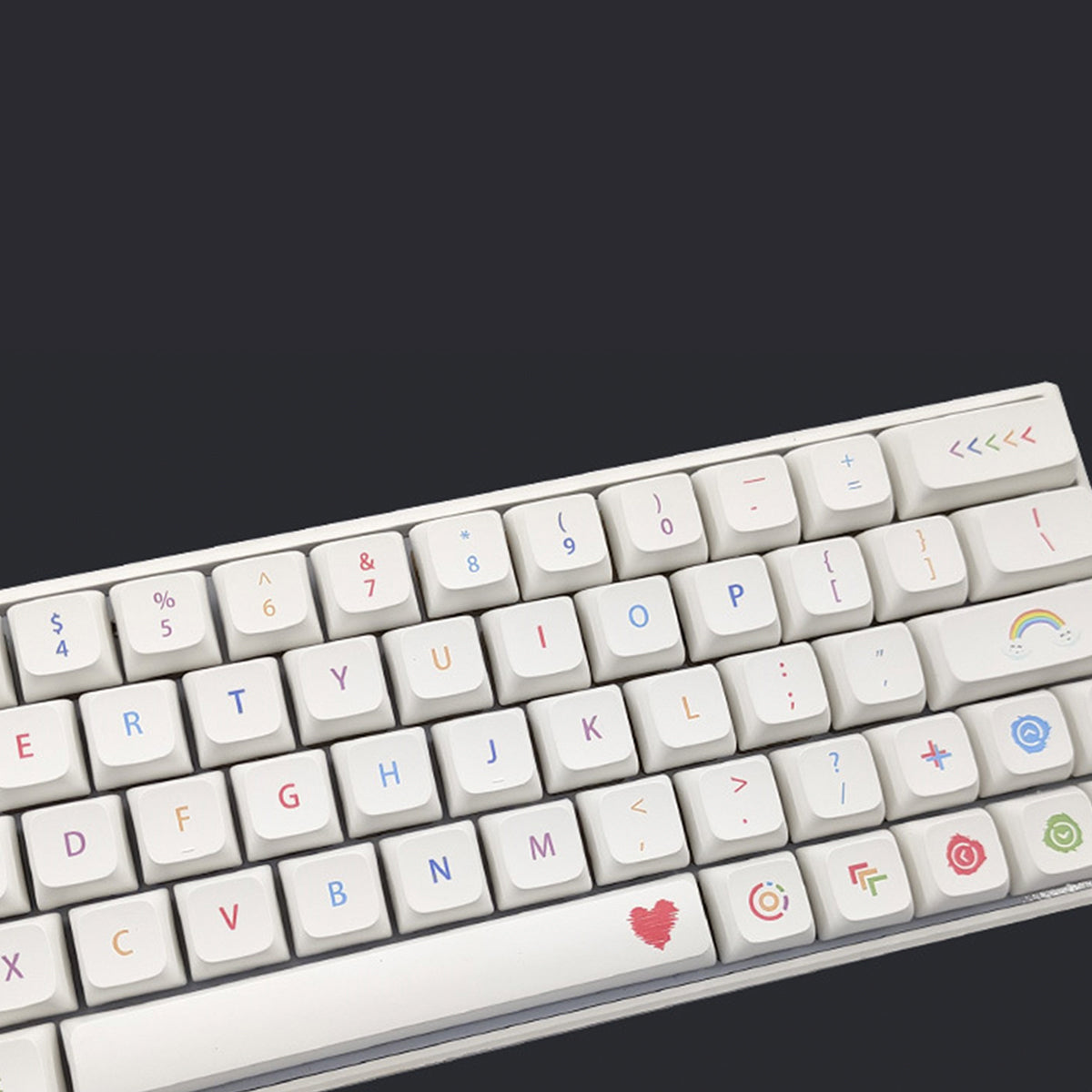 XDA Dye-Sub PBT Keycap Set - Colorful Pen - KeyCapUS