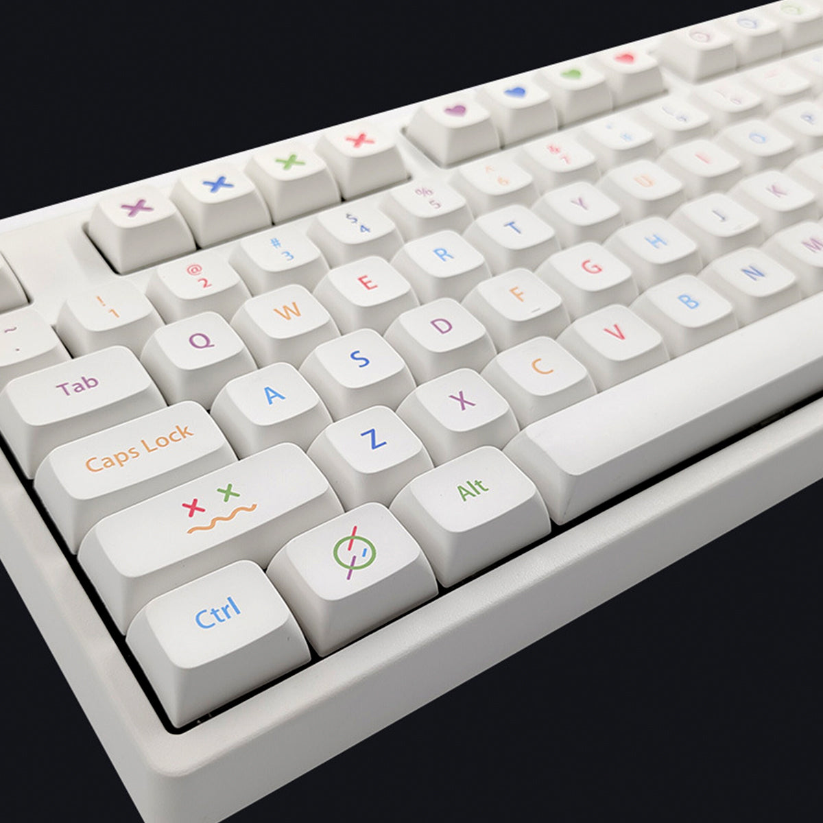 XDA Dye-Sub PBT Keycap Set - Colorful Pen - KeyCapUS