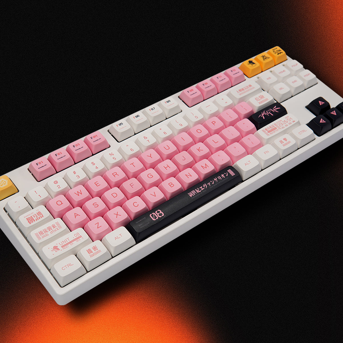 XDA PBT Dye-Sub Keycap Set - EVA 08 - KeyCapUS