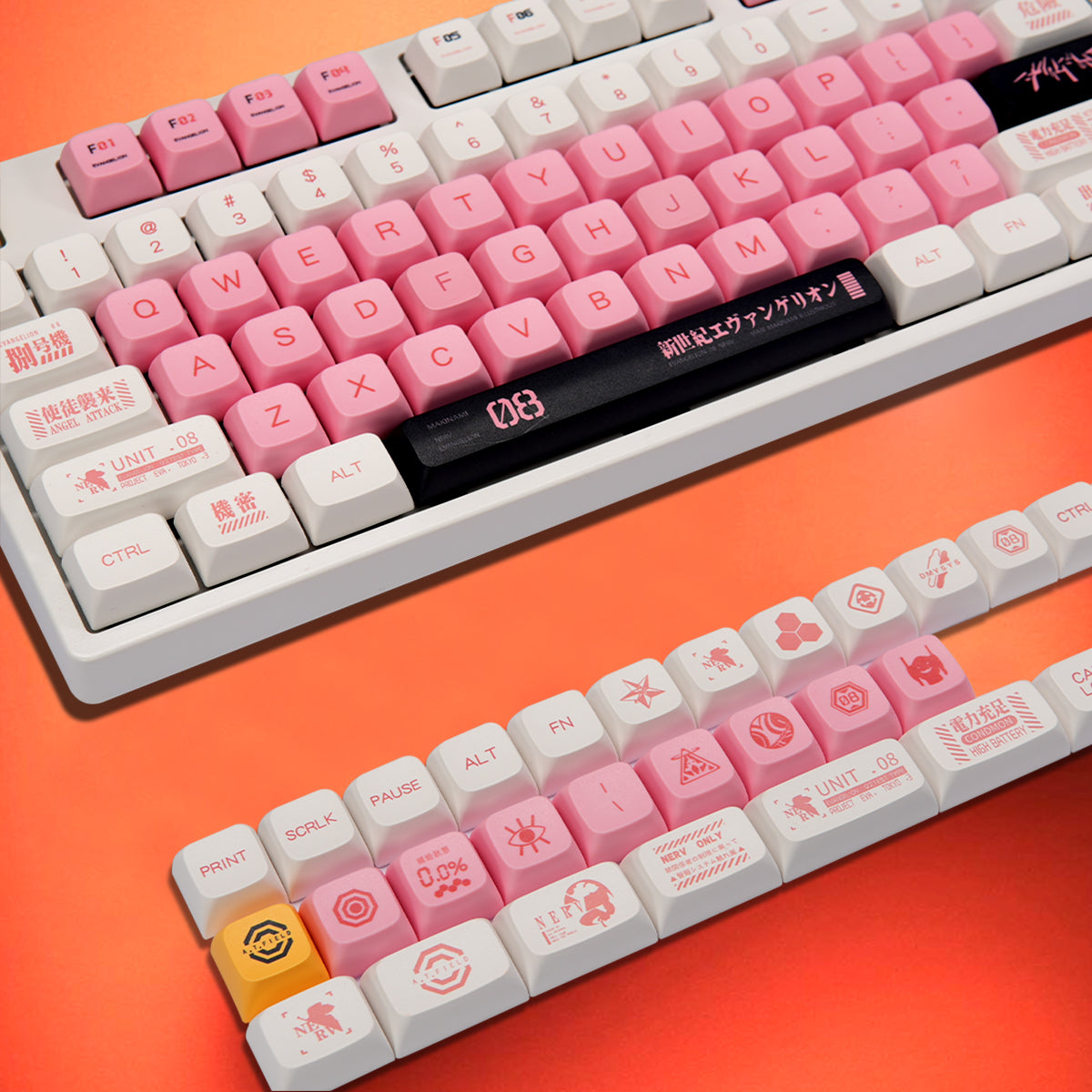 XDA PBT Dye-Sub Keycap Set - EVA 08 - KeyCapUS