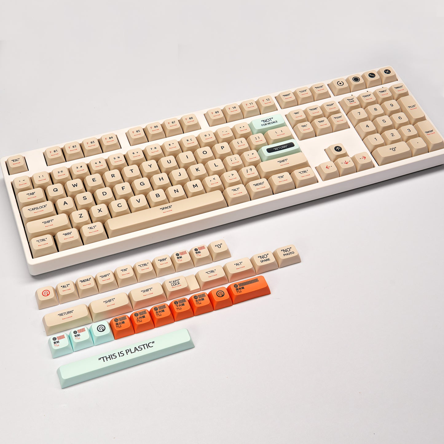 Retro XDA PBT Dye-Sub Keycap Set - This Is Plastic