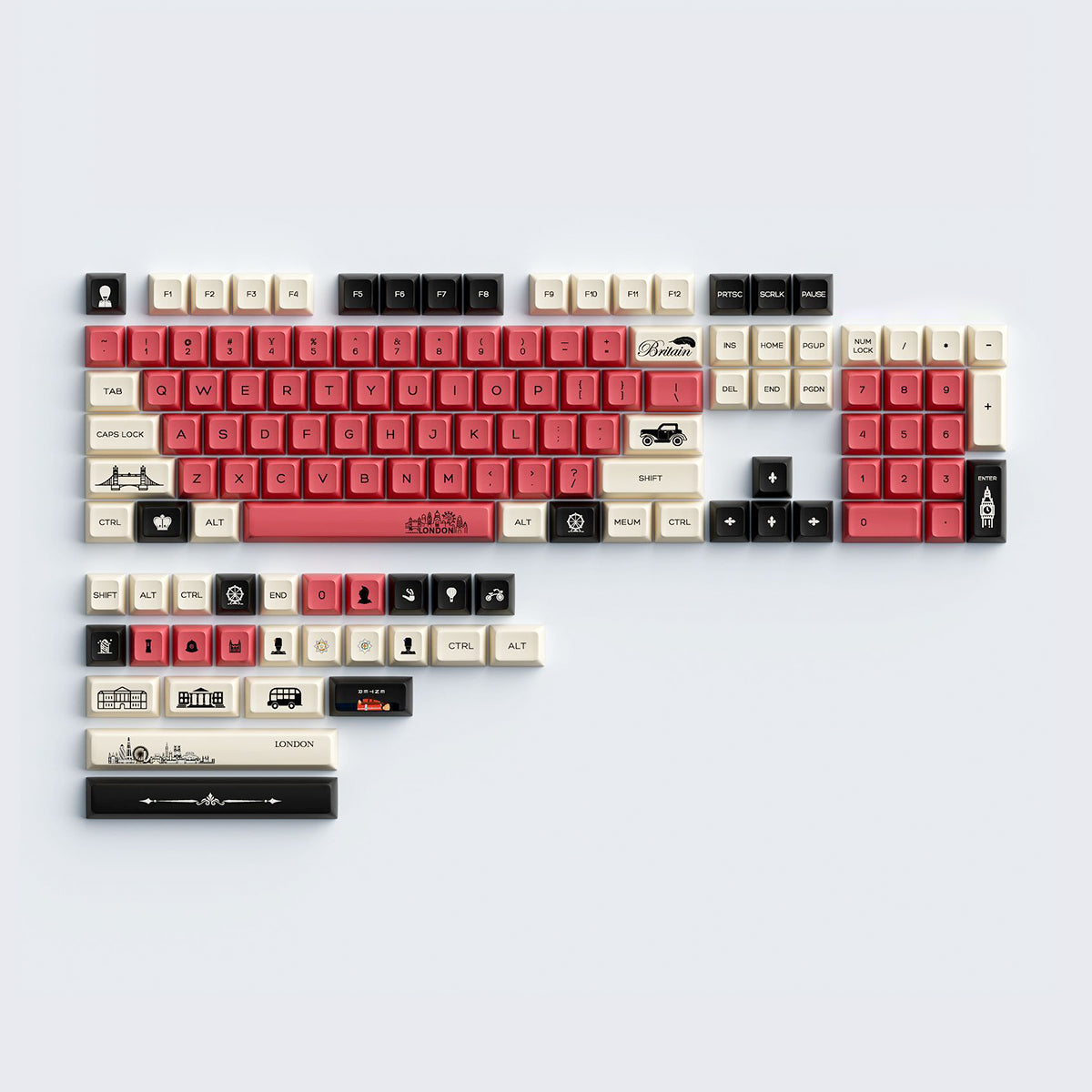 Retro MDA Dye-Sub PBT Keycap Set - Grunt - KeyCapUS
