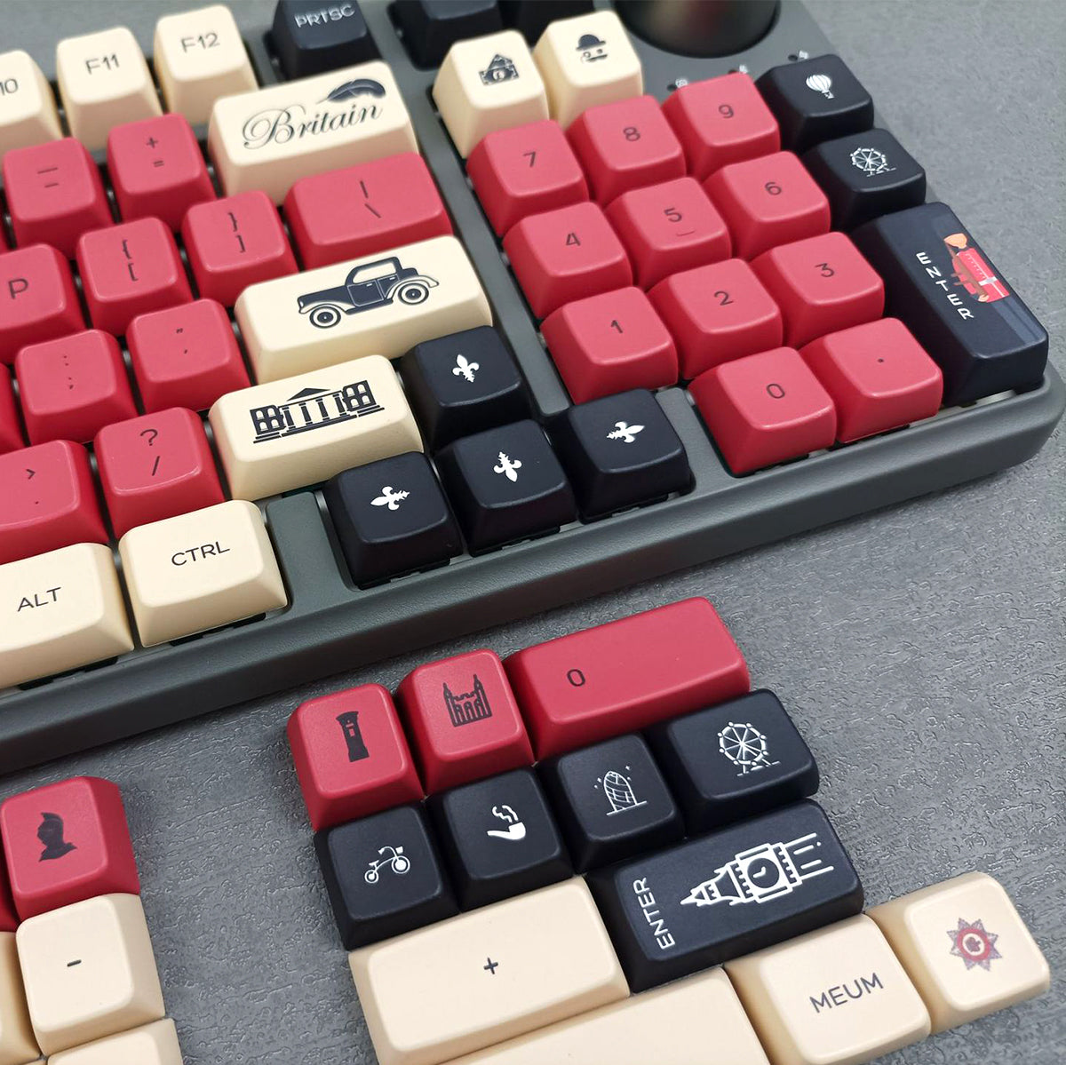 Retro MDA Dye-Sub PBT Keycap Set - Grunt - KeyCapUS