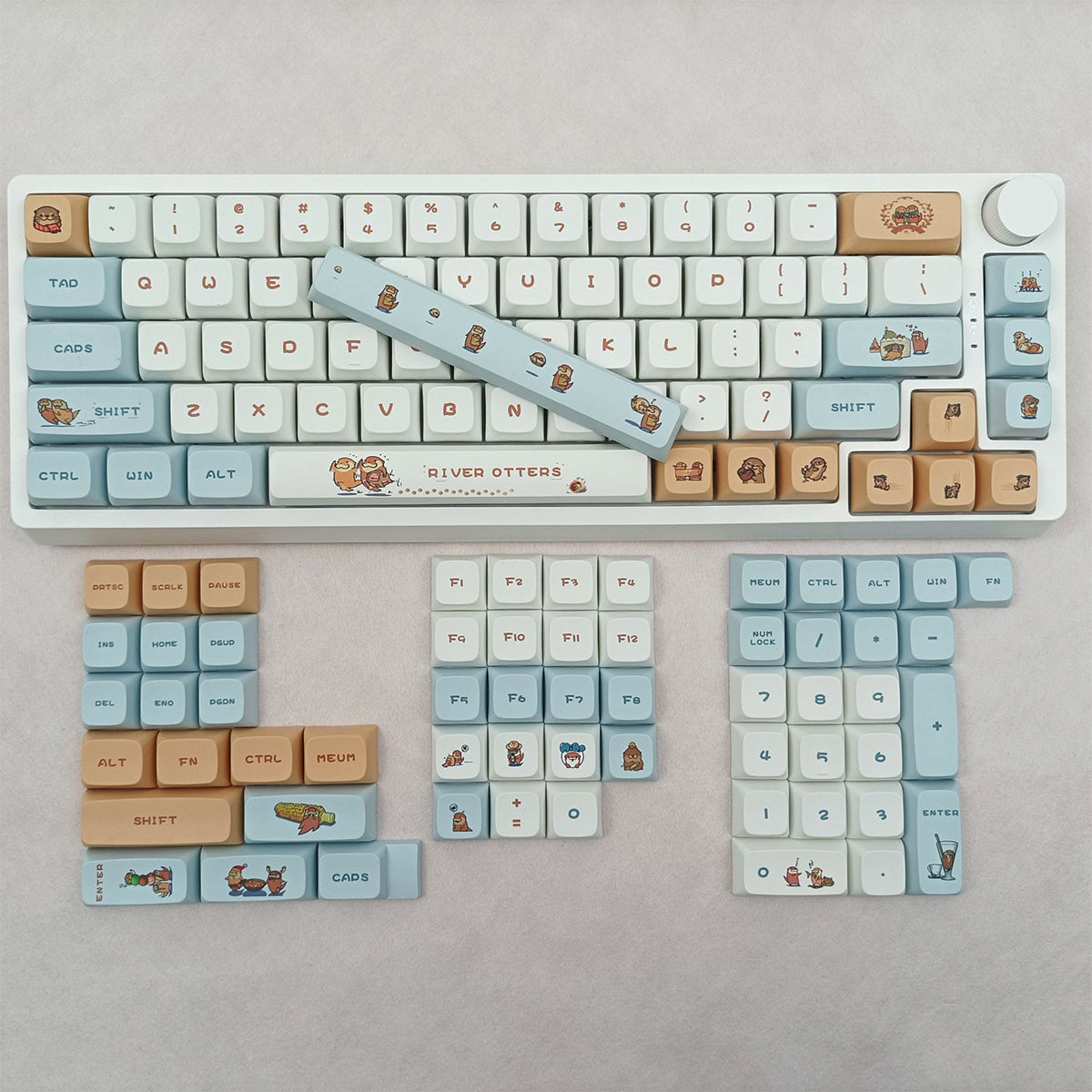 XDA Dye-Sub PBT Keycap Set - Otter - KeyCapUS