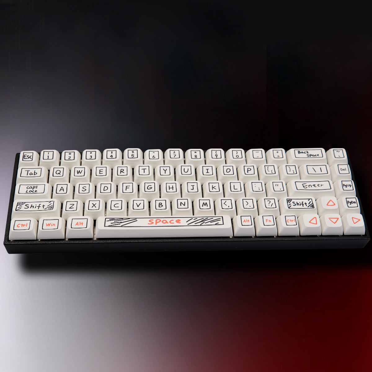XDA Dye-Sub PBT Graffiti Keycap Set - Doodle - KeyCapUS