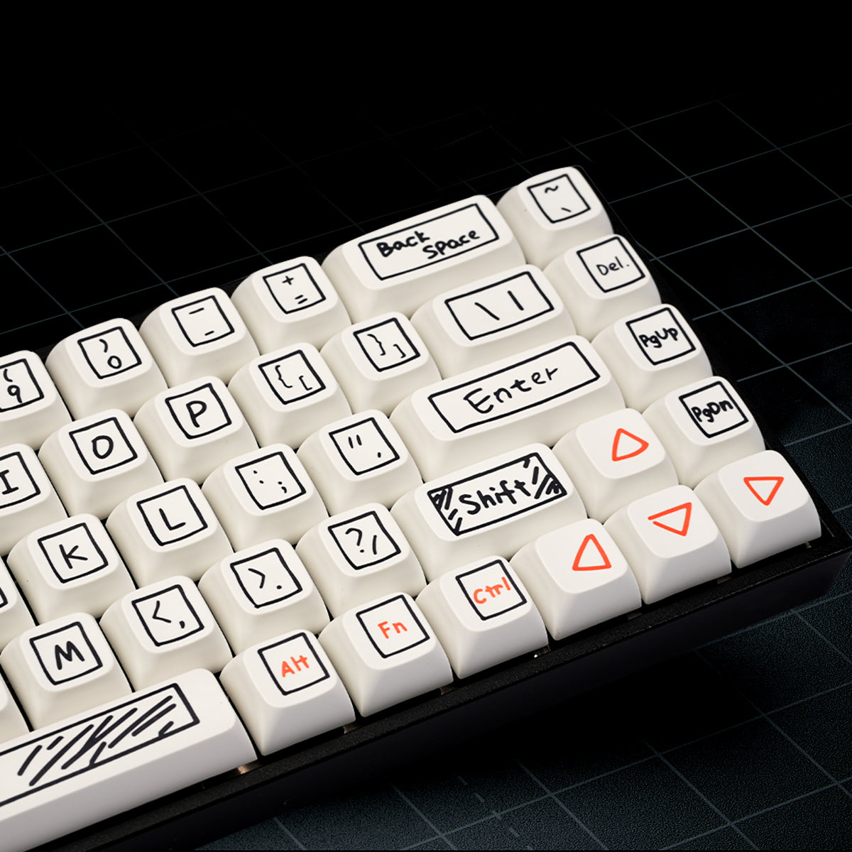 XDA Dye-Sub PBT Graffiti Keycap Set - Doodle - KeyCapUS