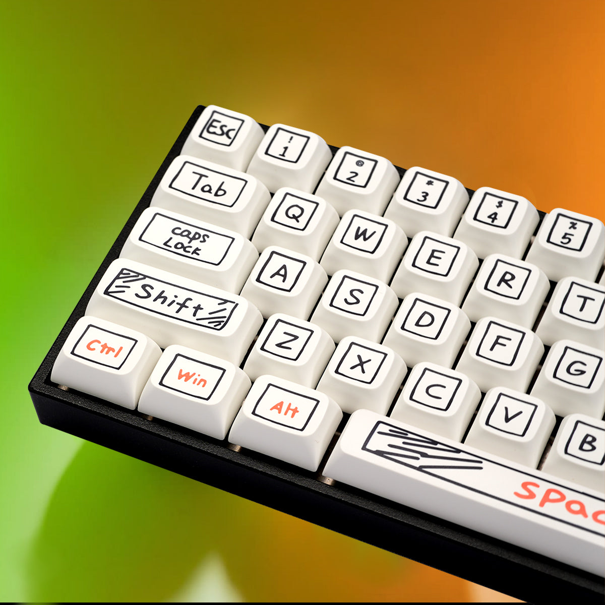 XDA Dye-Sub PBT Graffiti Keycap Set - Doodle - KeyCapUS