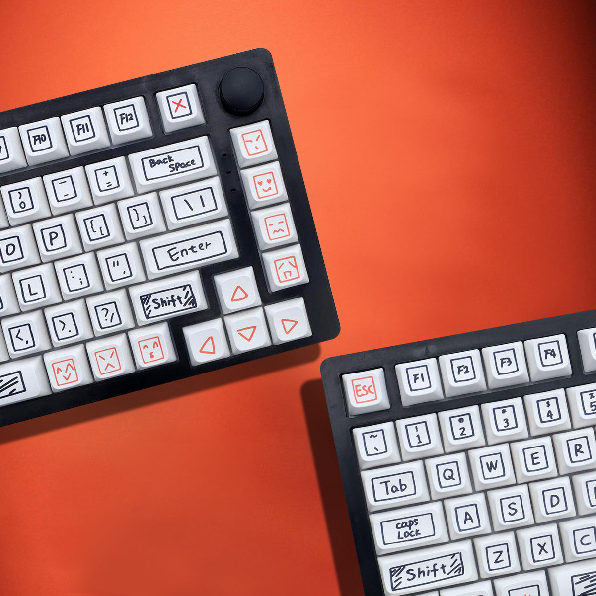 XDA Dye-Sub PBT Graffiti Keycap Set - Doodle - KeyCapUS