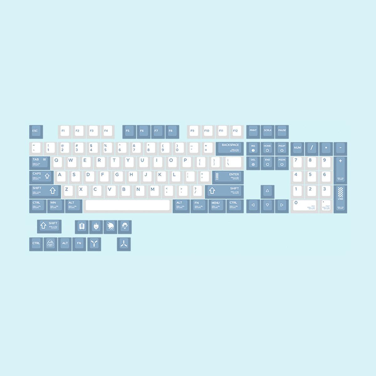 Simple Cherry Dye-Sub PBT Keycap Set - Modern Technology - KeyCapUS