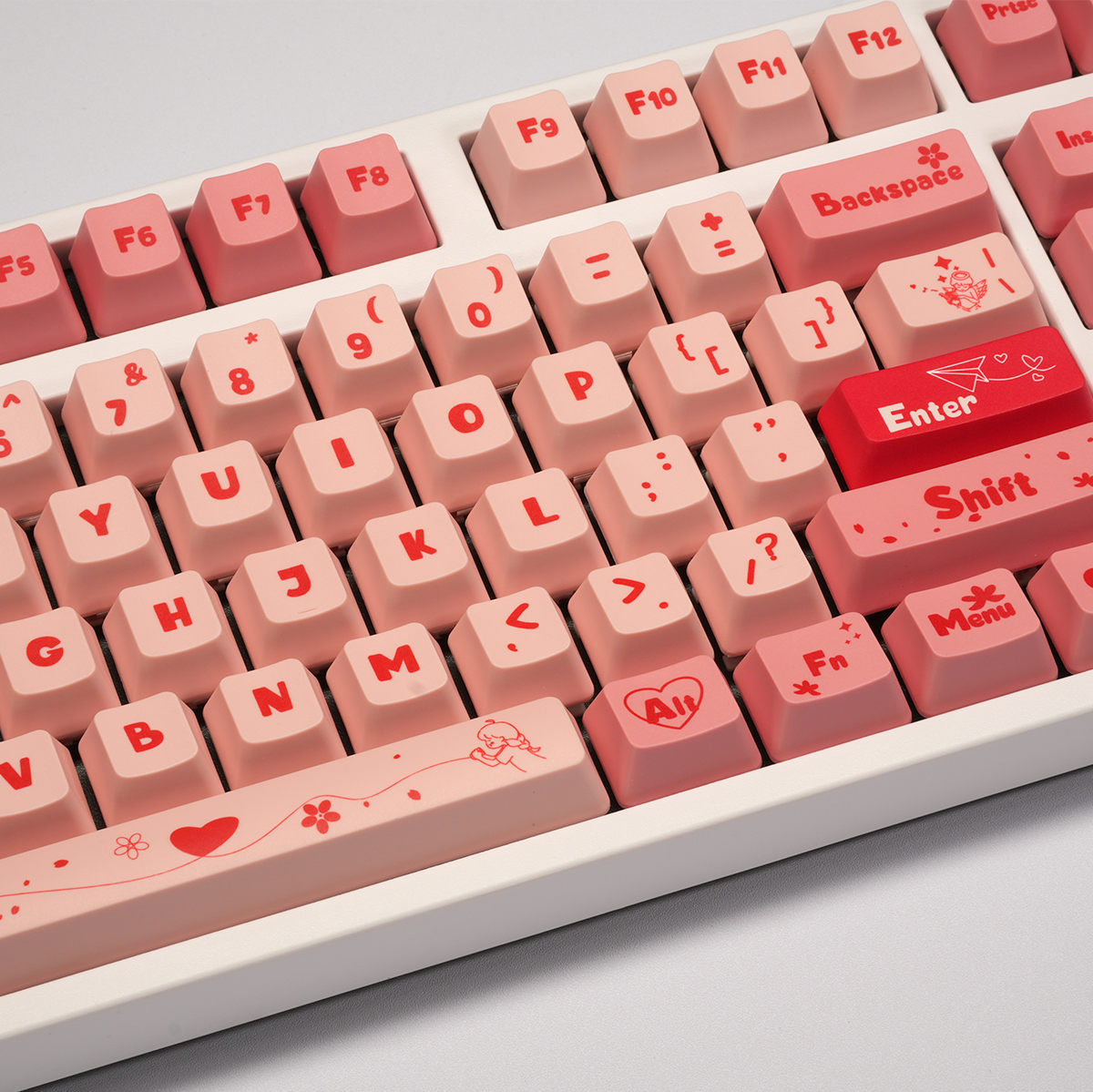 OEM Dye-Sub PBT Keycap Set - Valentine's Day