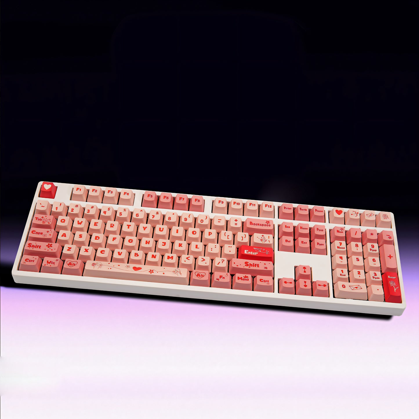 OEM Dye-Sub PBT Keycap Set - Valentine's Day