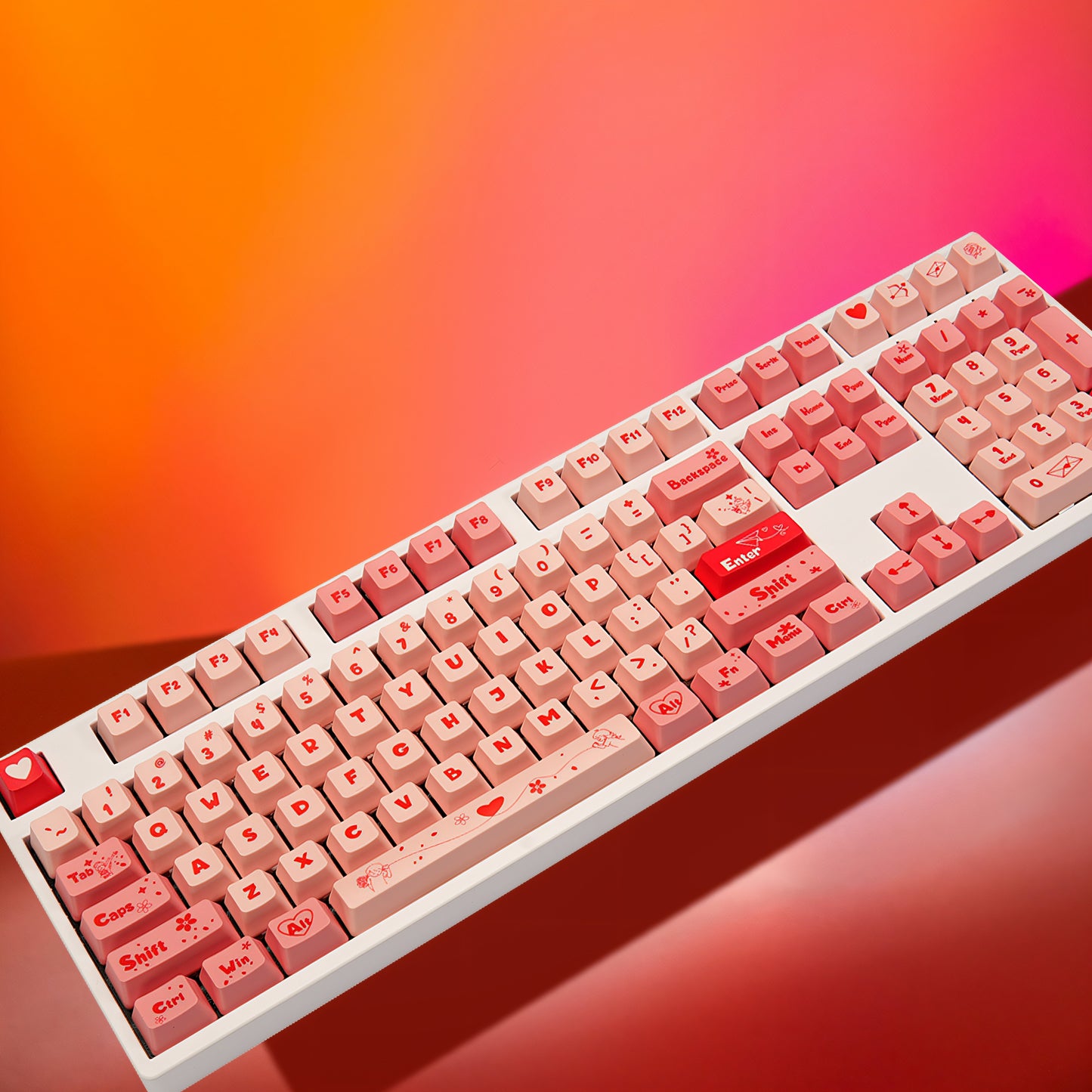 OEM Dye-Sub PBT Keycap Set - Valentine's Day