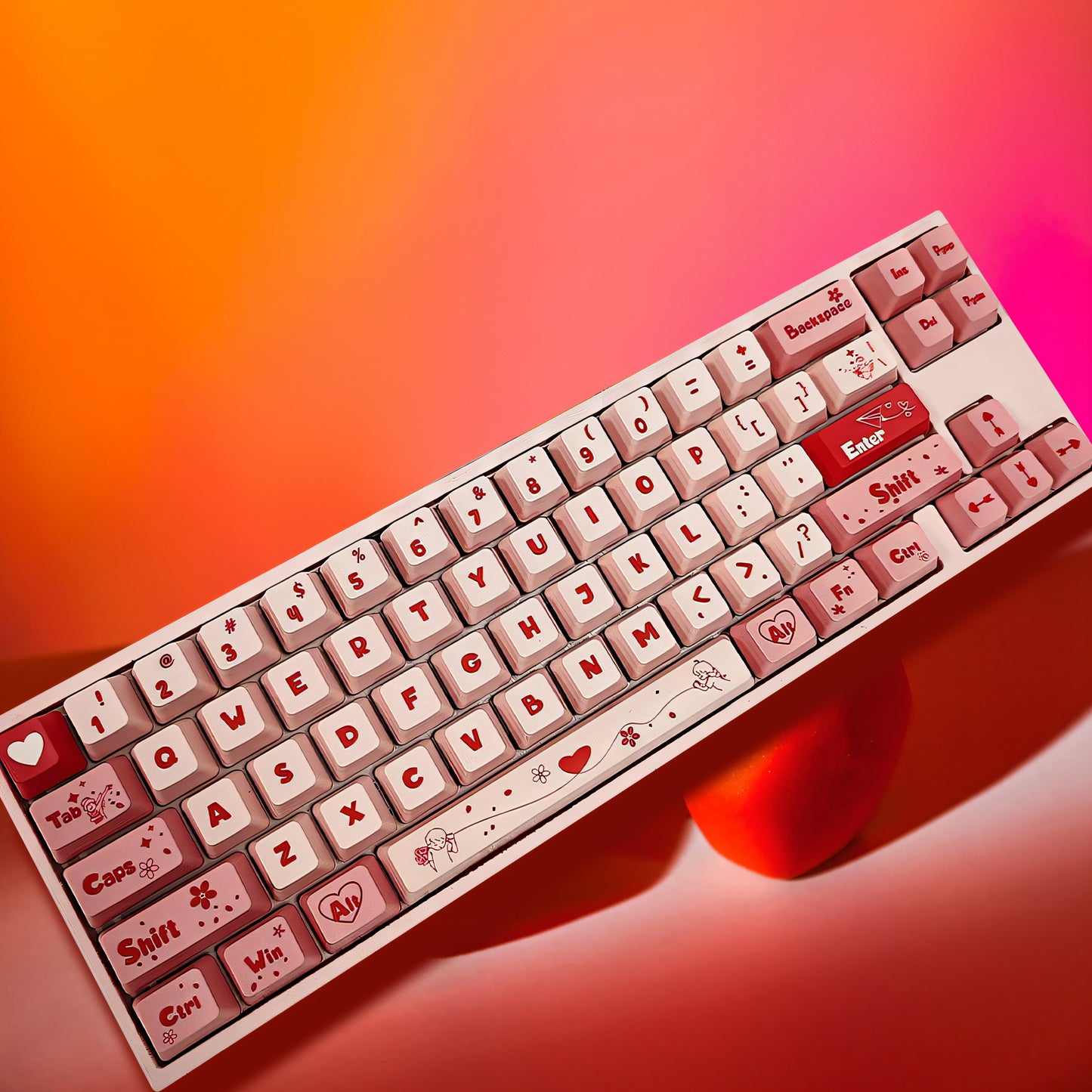OEM Dye-Sub PBT Keycap Set - Valentine's Day