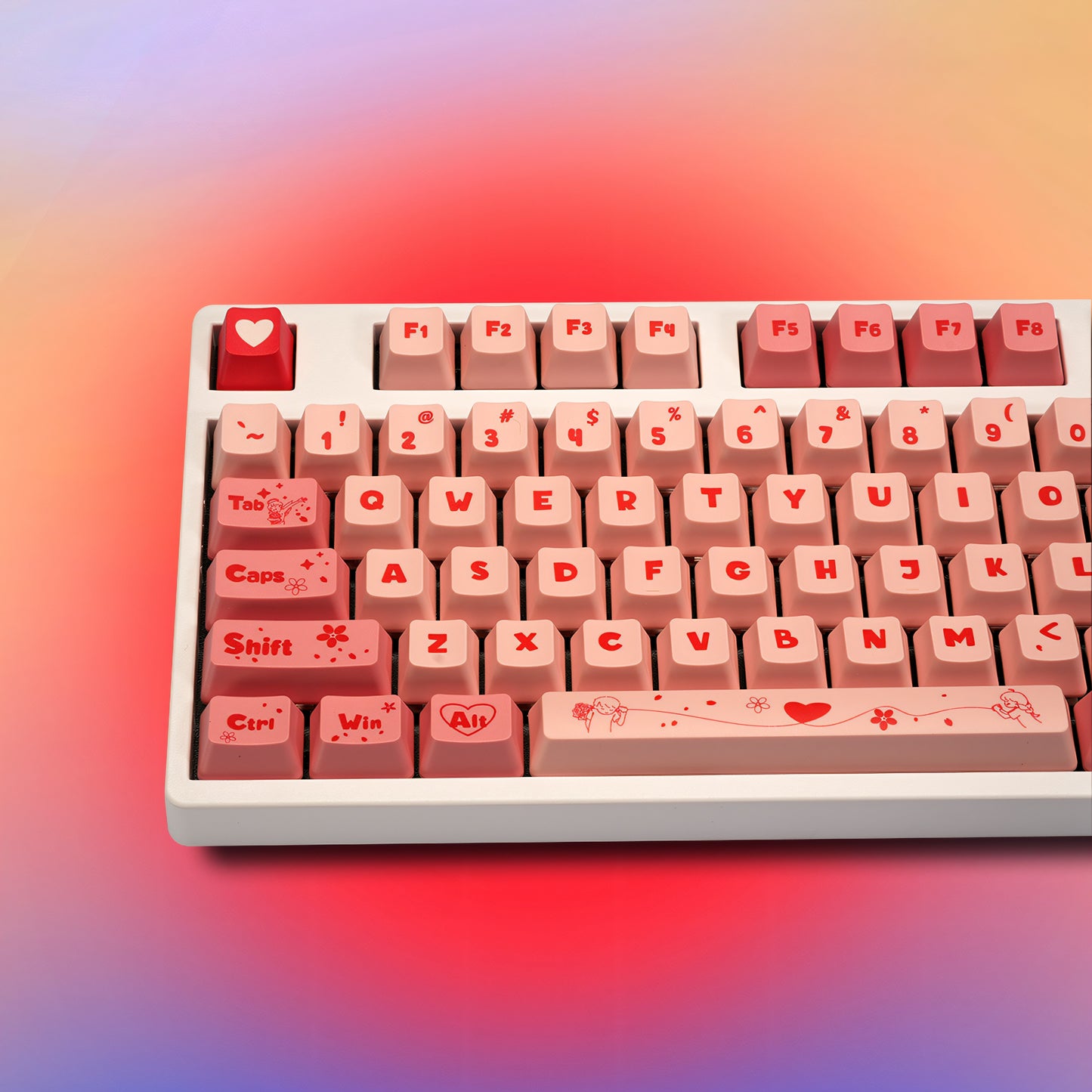 OEM Dye-Sub PBT Keycap Set - Valentine's Day