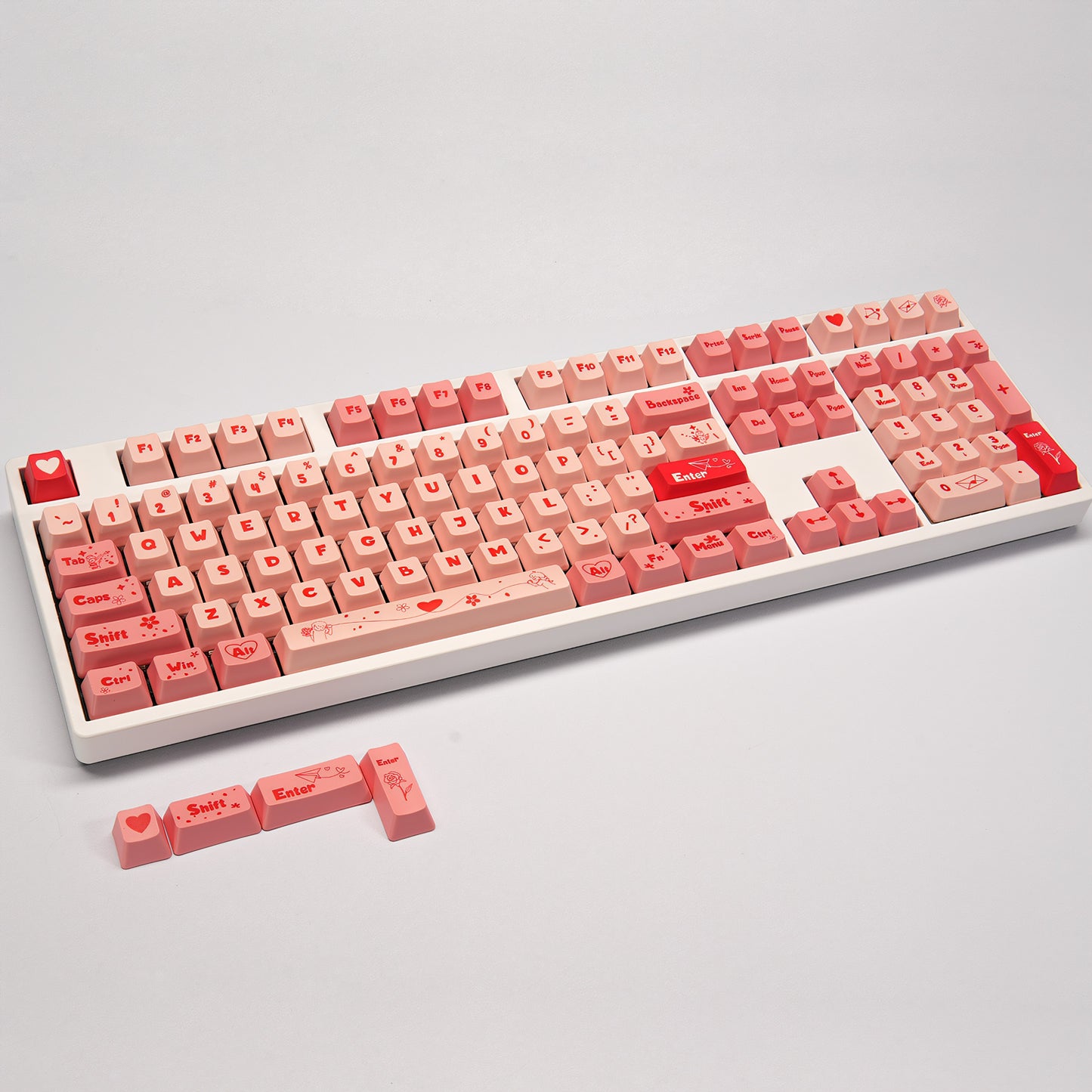 OEM Dye-Sub PBT Keycap Set - Valentine's Day