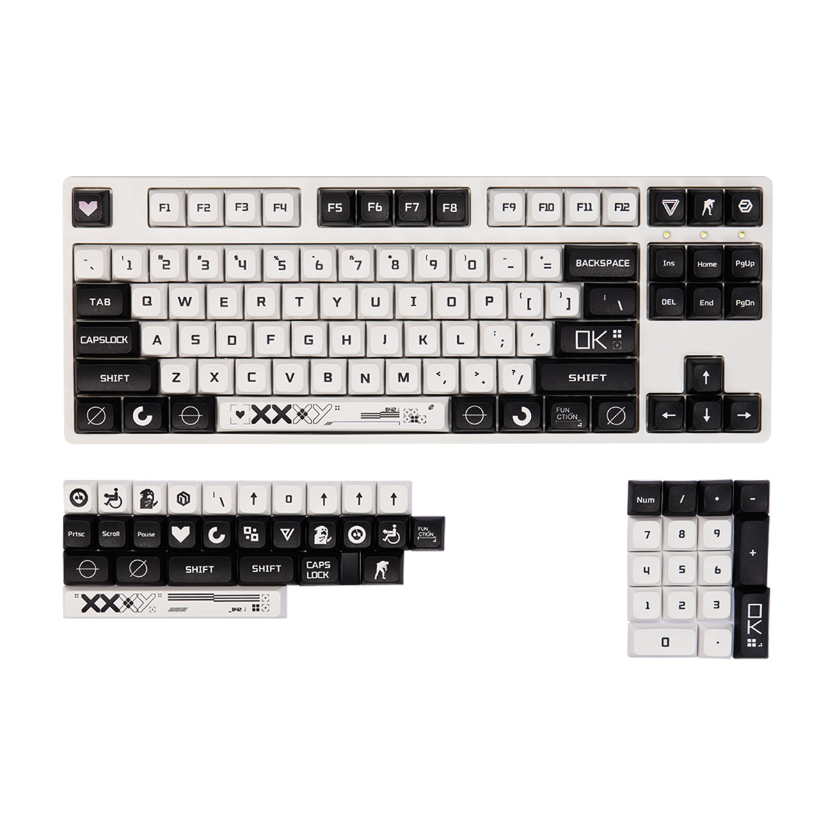 XDA-like Dye-Sub PBT Keycap Set - Print Stream - KeyCapUS