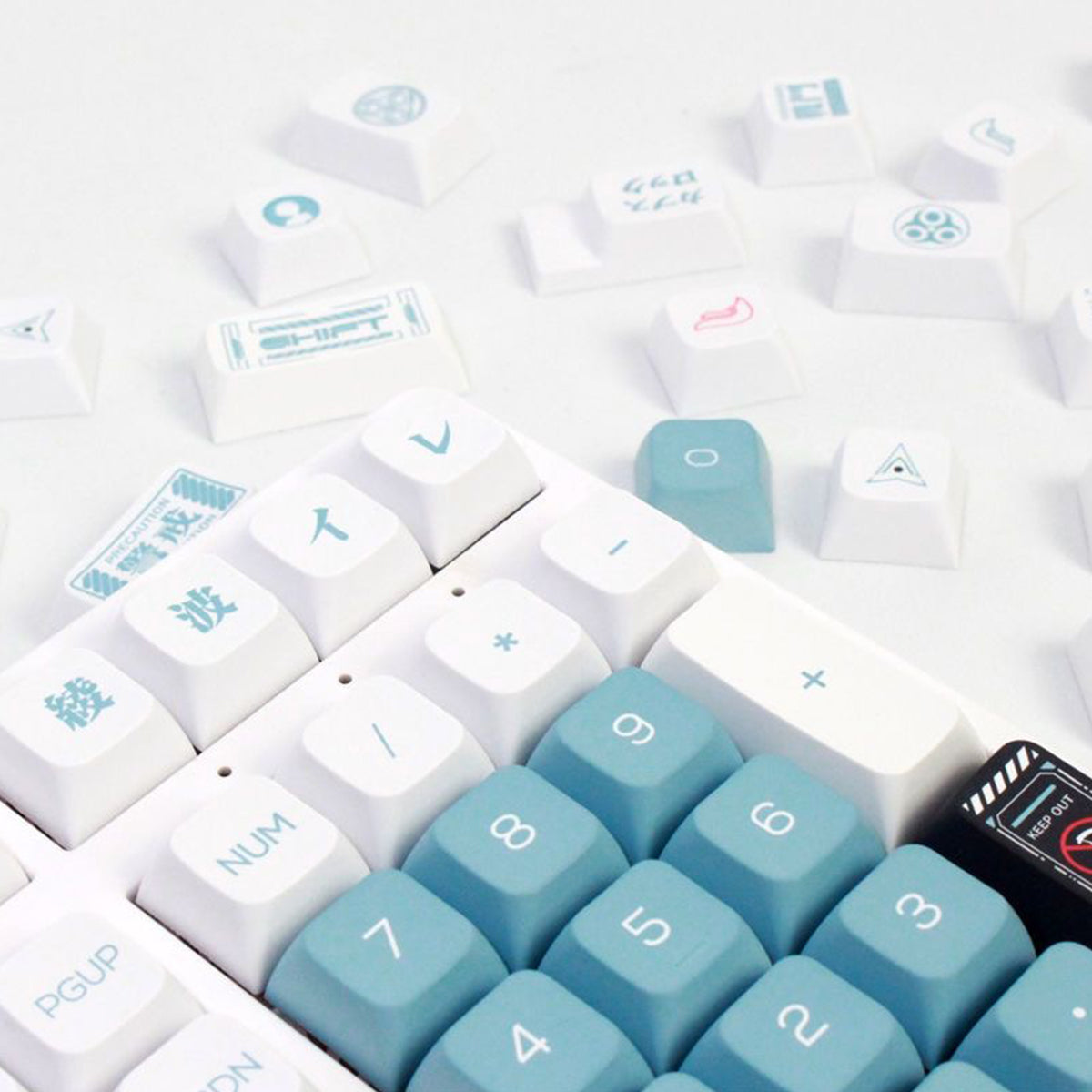 XDA-like Dye-Sub PBT Keycap Set - EVA 00 - KeyCapUS