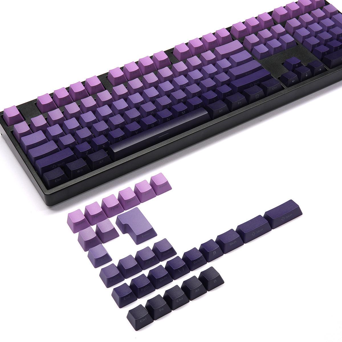 OEM Double-Shot PBT Keycap Set - Purple Gradient - KeyCapUS