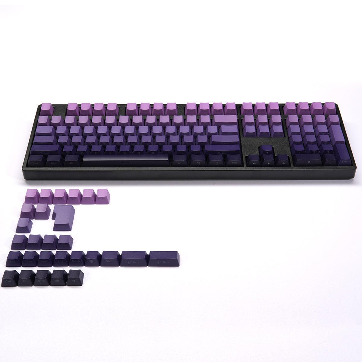 OEM Double-Shot PBT Keycap Set - Purple Gradient - KeyCapUS