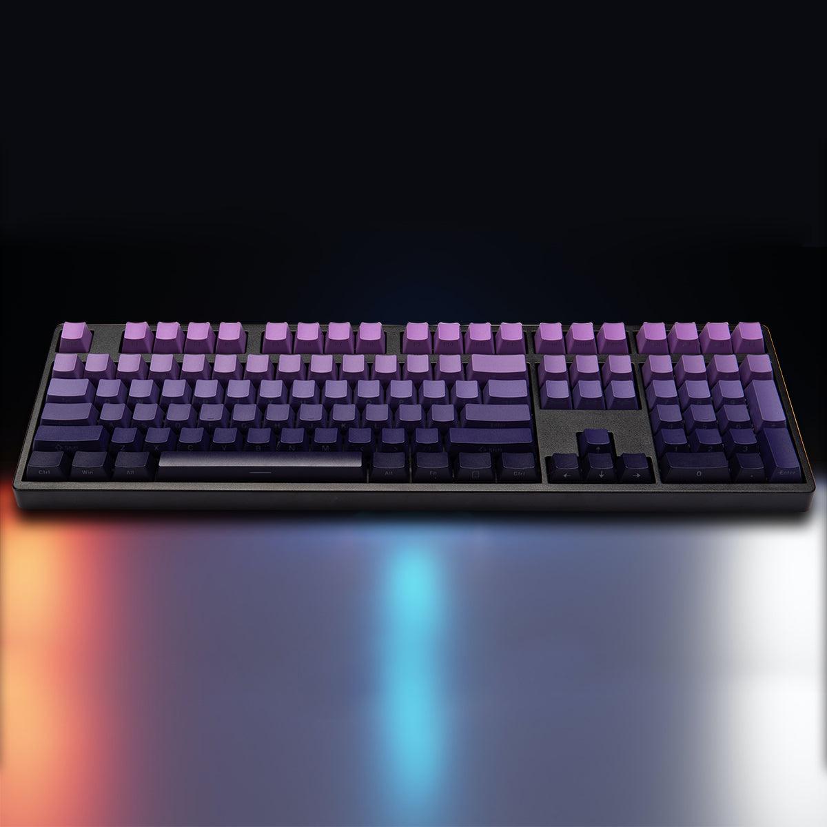 OEM Double-Shot PBT Keycap Set - Purple Gradient - KeyCapUS