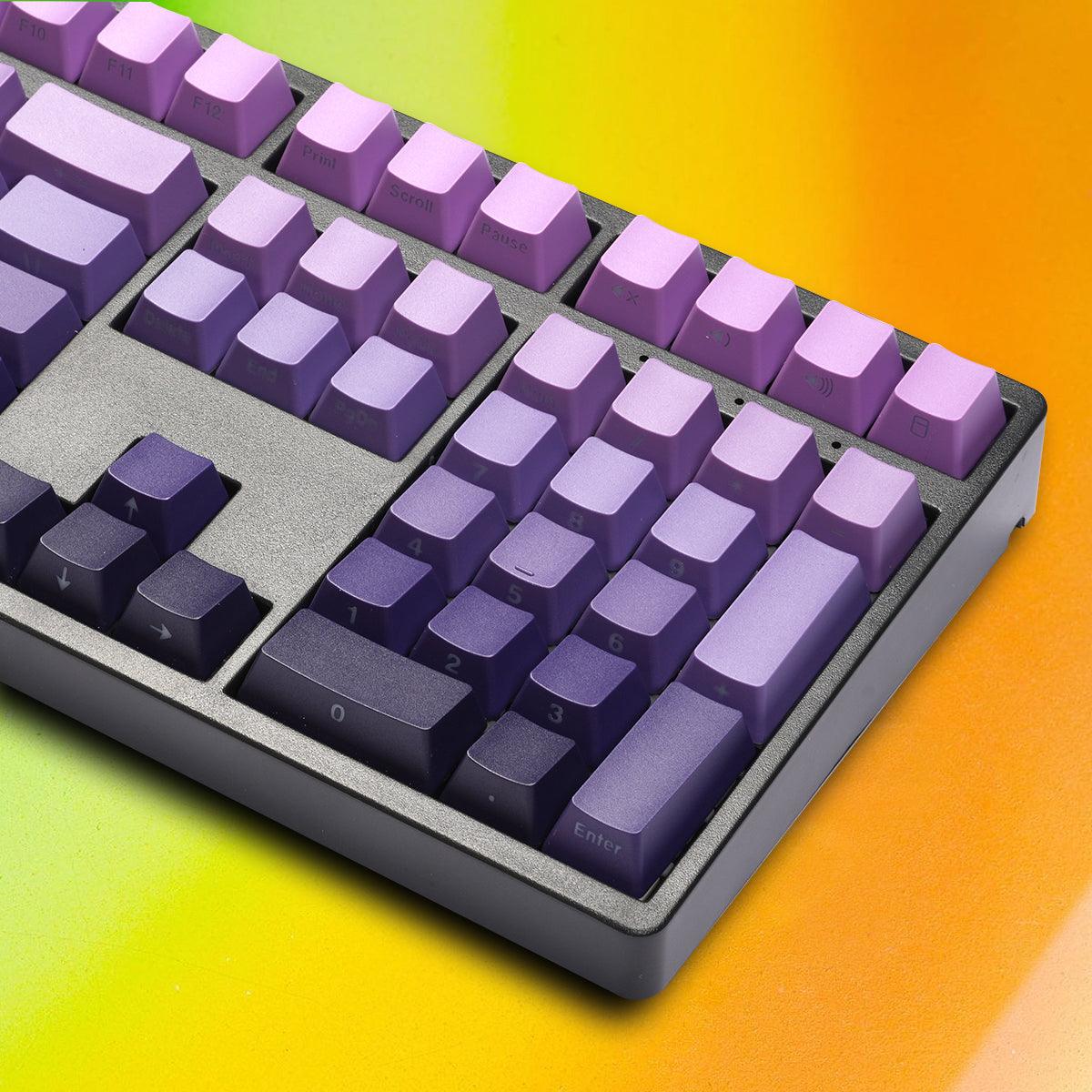 OEM Double-Shot PBT Keycap Set - Purple Gradient - KeyCapUS