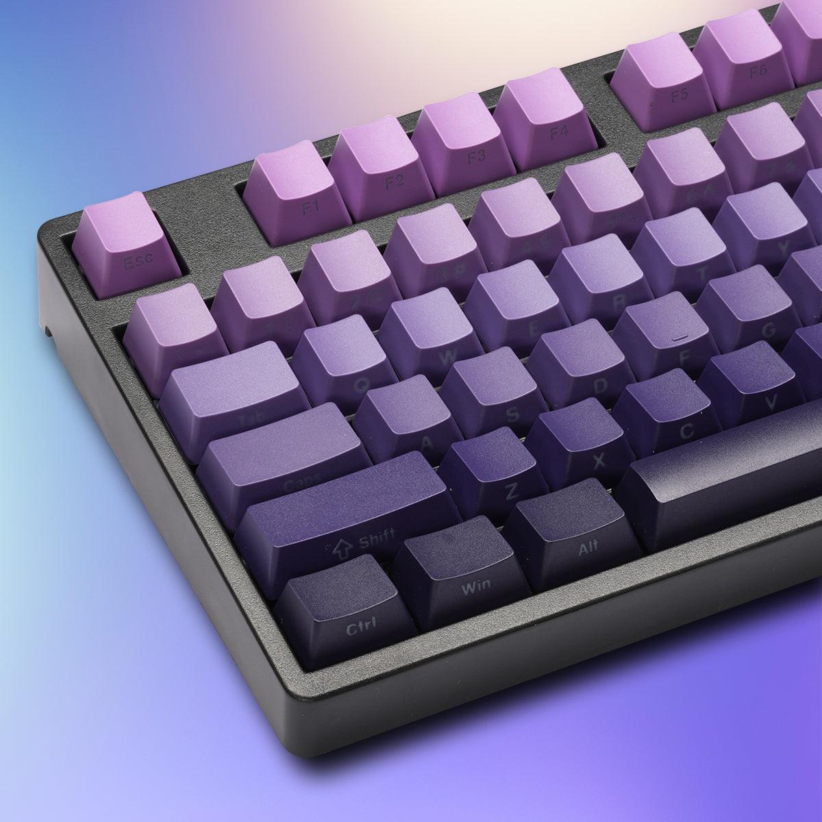 OEM Double-Shot PBT Keycap Set - Purple Gradient - KeyCapUS