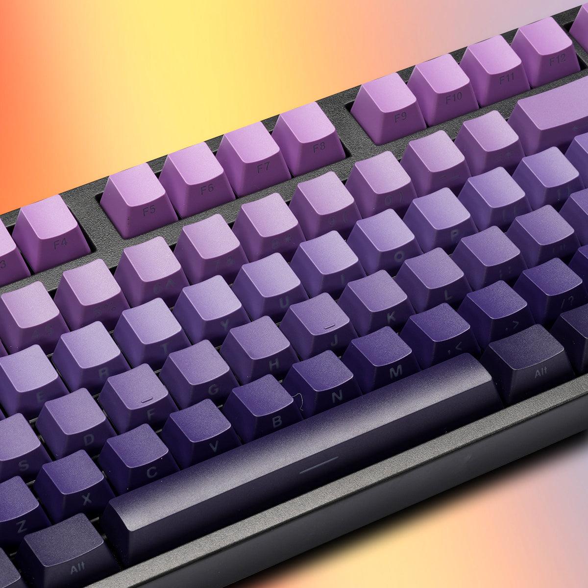 OEM Double-Shot PBT Keycap Set - Purple Gradient - KeyCapUS