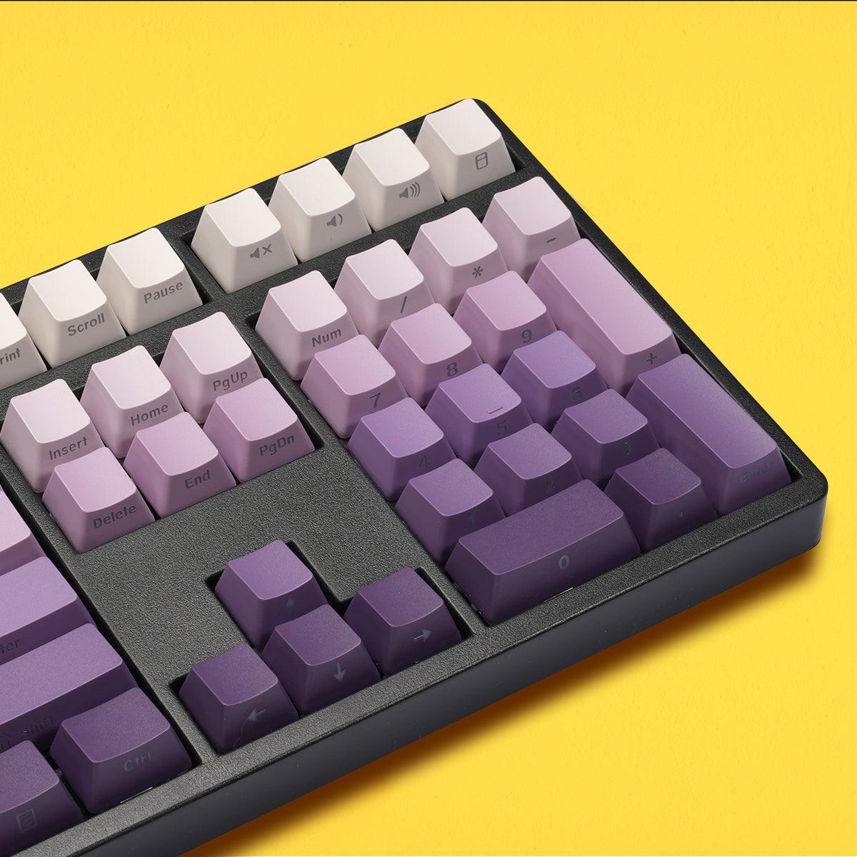 OEM Double-Shot PBT Keycap Set - Lavender Purple Gradient - KeyCapUS