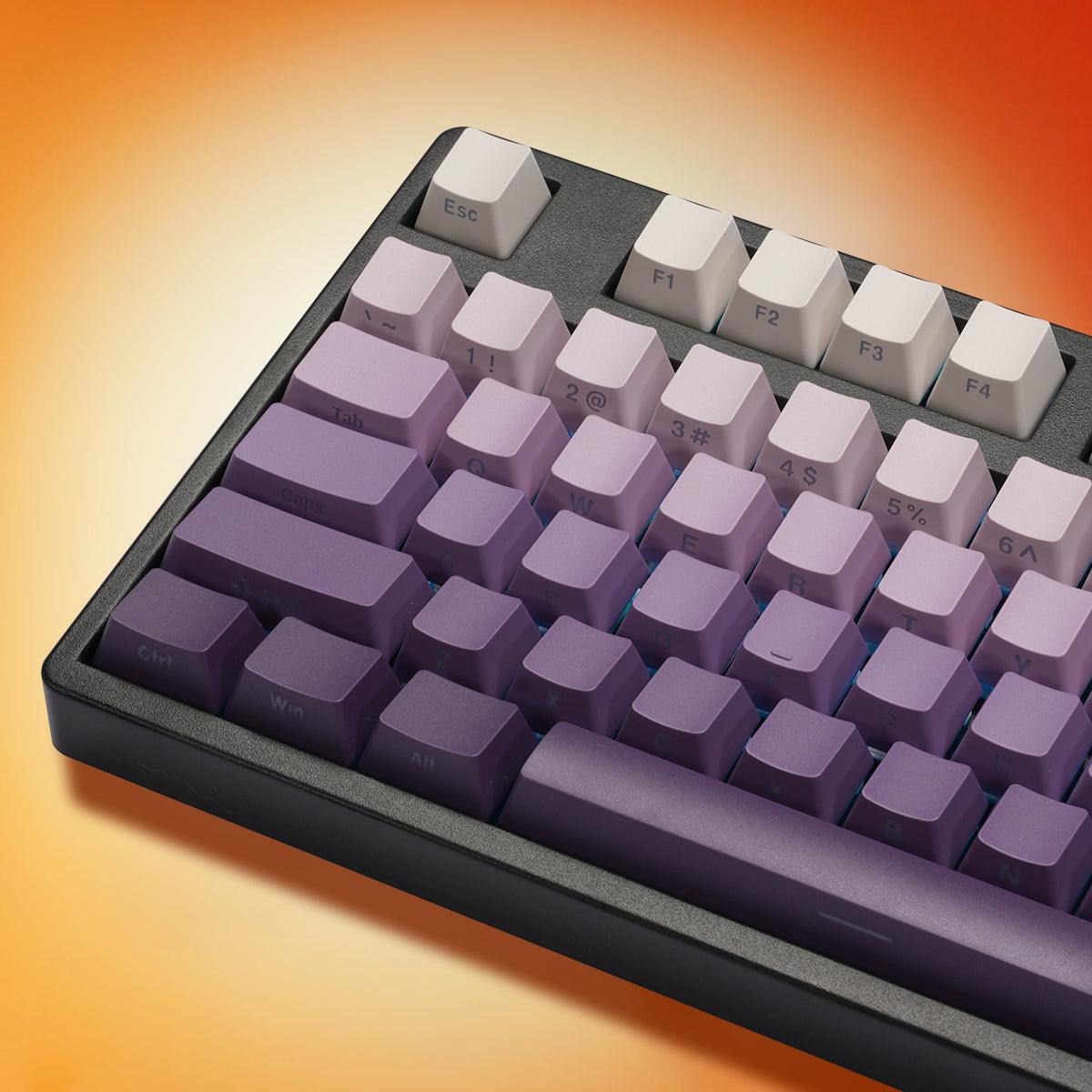 OEM Double-Shot PBT Keycap Set - Lavender Purple Gradient - KeyCapUS