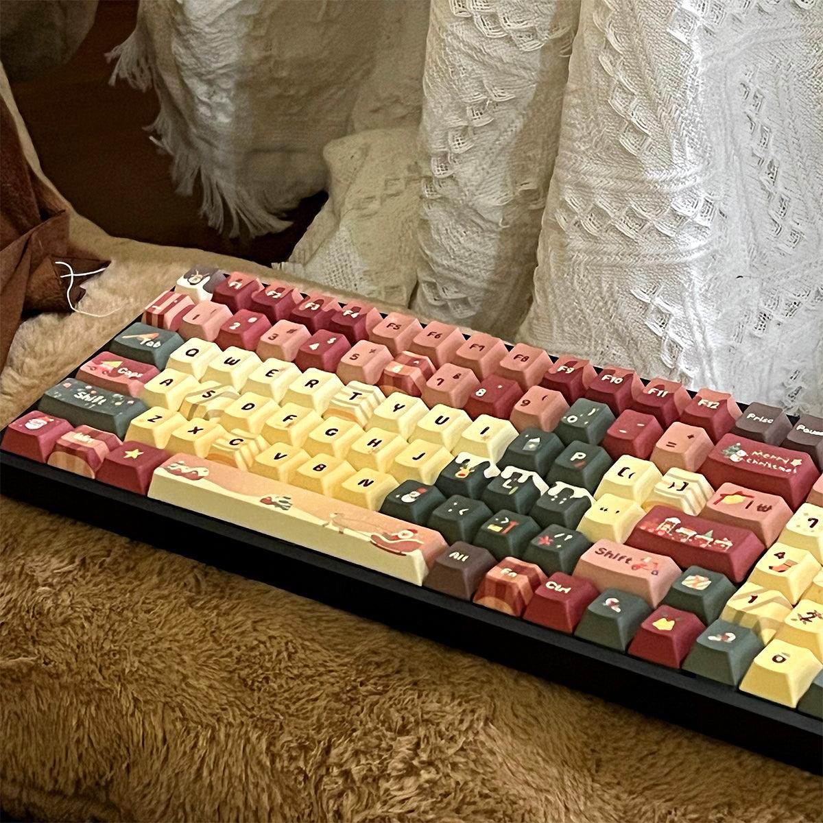Cherry Dye-Sub PBT Keycap Set - Christmas Theme 4 - KeyCapUS