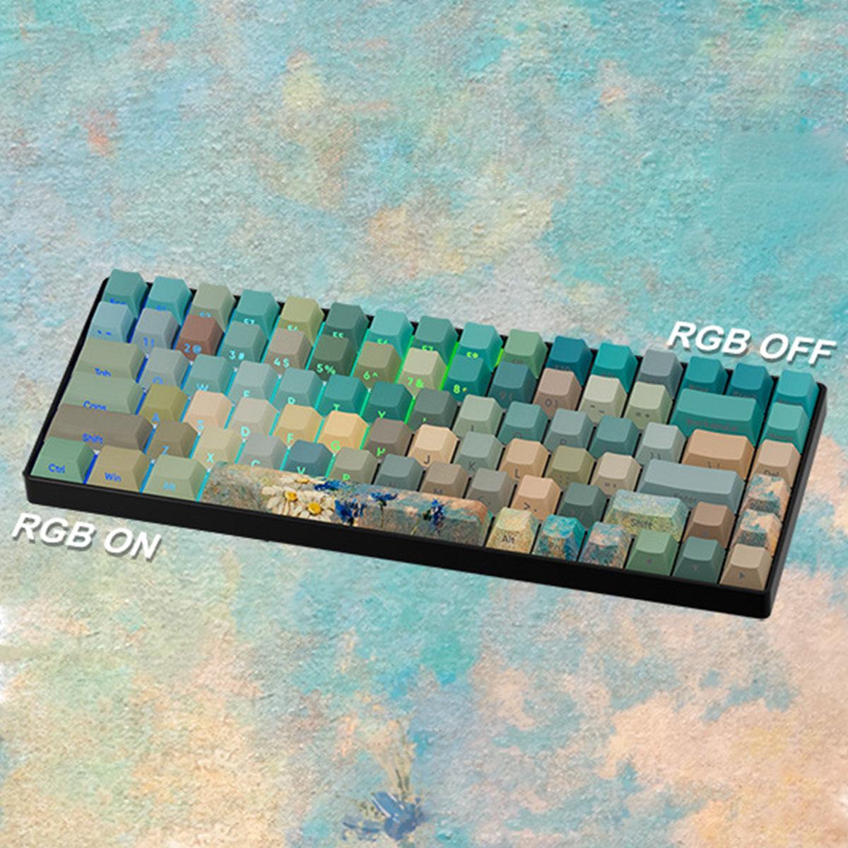 Cherry Profile Dye-Sub PBT Keycap Set - Oil Painting - KeyCapUS