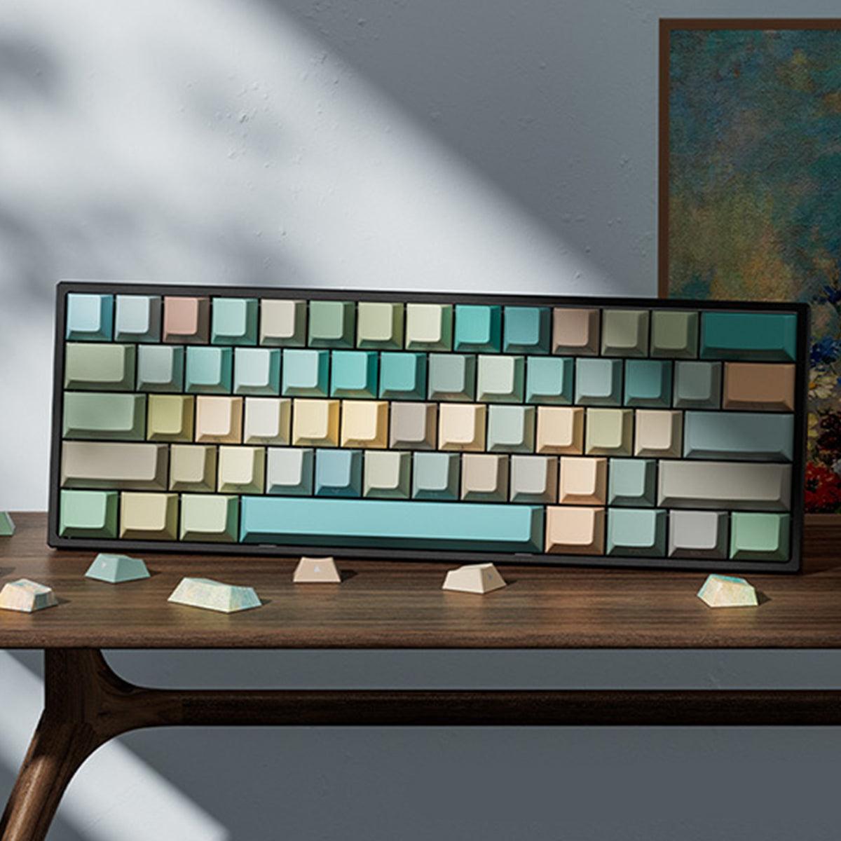 Cherry Profile Dye-Sub PBT Keycap Set - Oil Painting - KeyCapUS