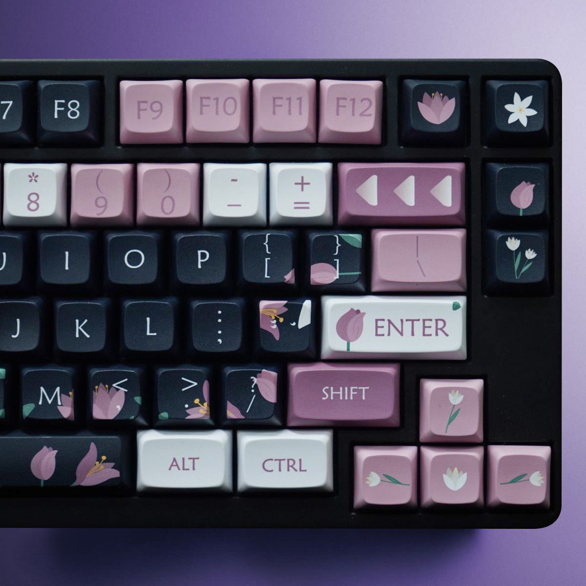 XDA Profile Dye-Sub PBT Keycap Set - Flower Language - KeyCapUS