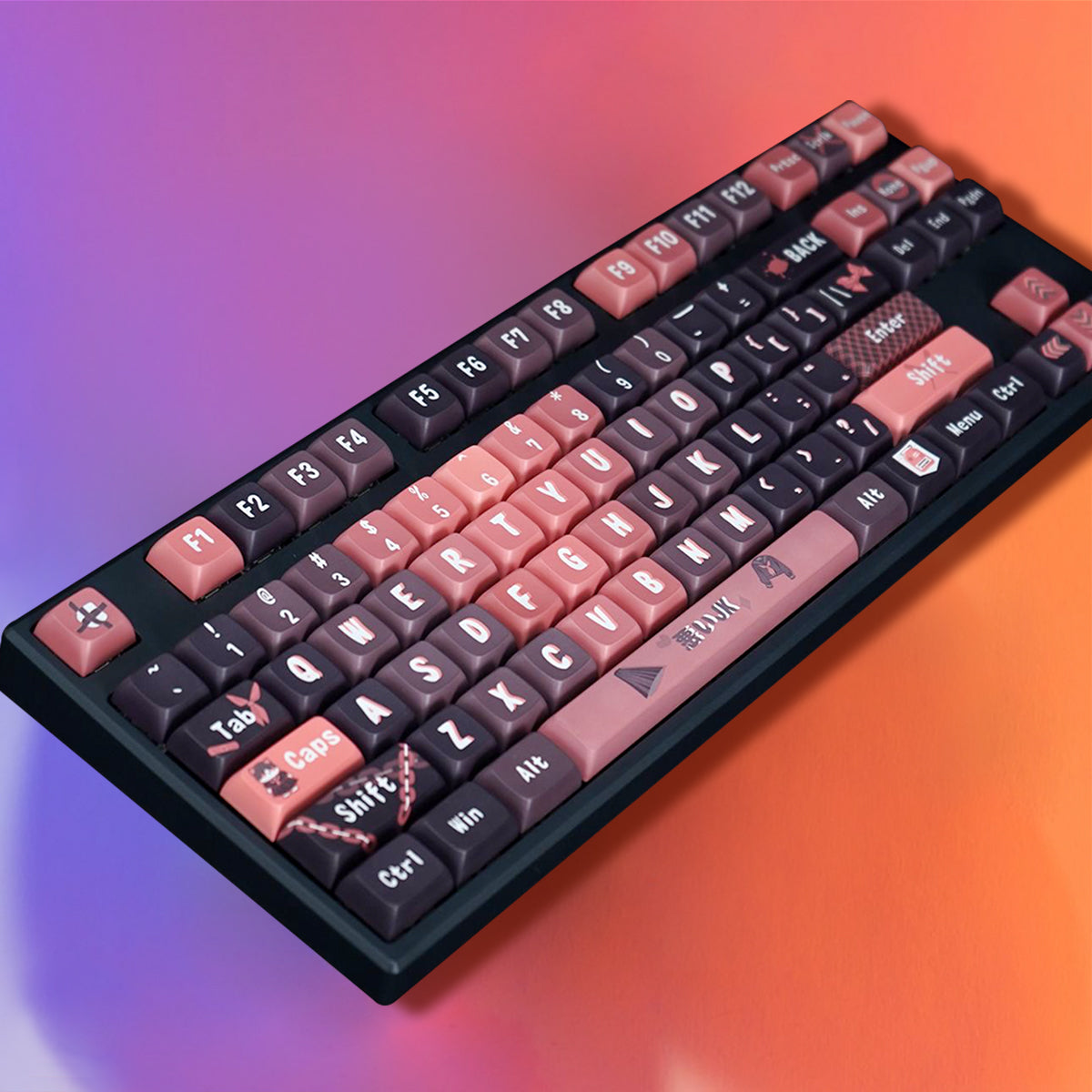 XDA Dye-Sub PBT Keycap Set - Villainess Joshi Kousei - KeyCapUS