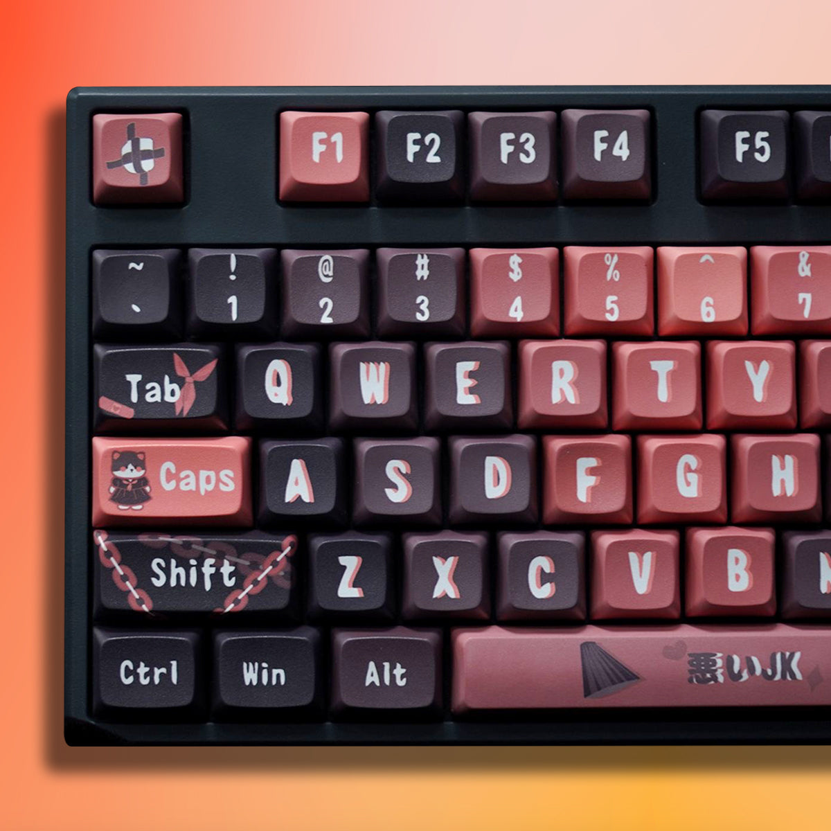 XDA Dye-Sub PBT Keycap Set - Villainess Joshi Kousei - KeyCapUS