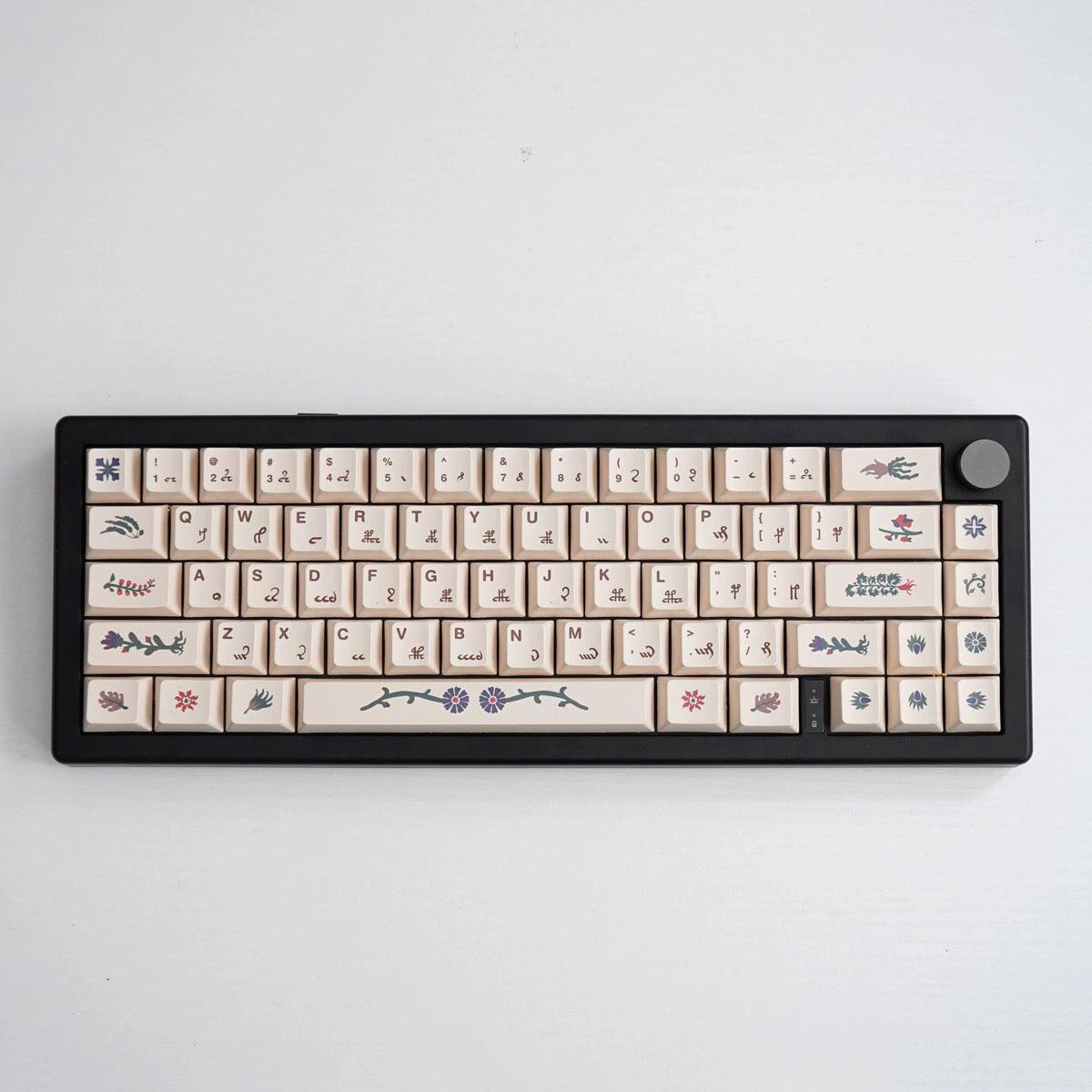 Cherry Profile Dye-Sub PBT Keycap Set - Voynich Manuscript - KeyCapUS