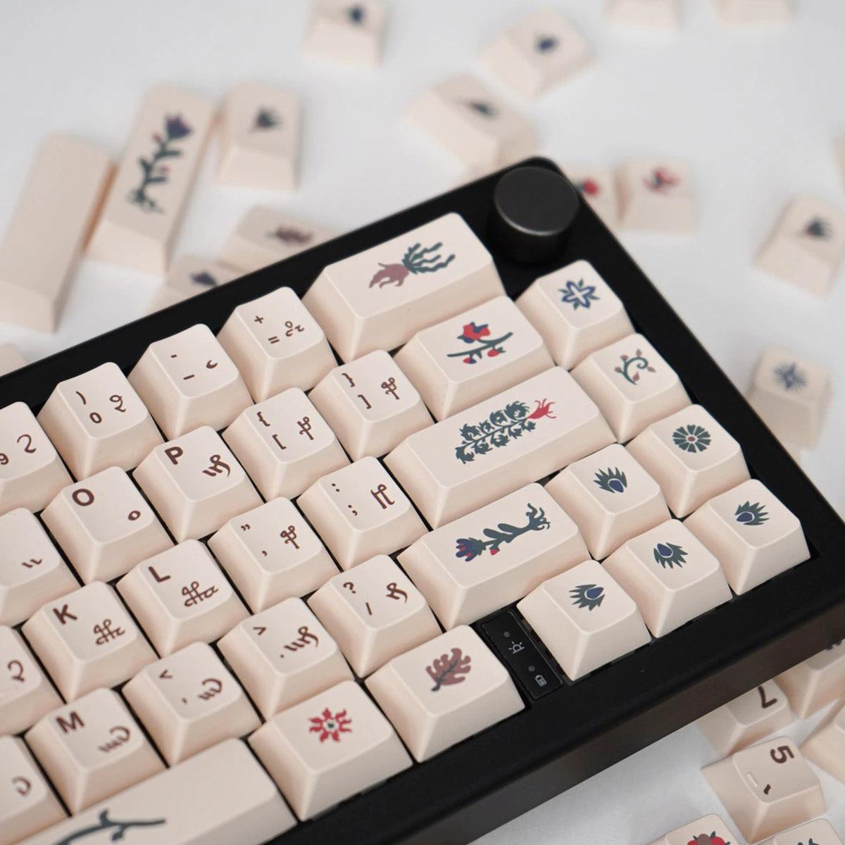 Cherry Profile Dye-Sub PBT Keycap Set - Voynich Manuscript - KeyCapUS