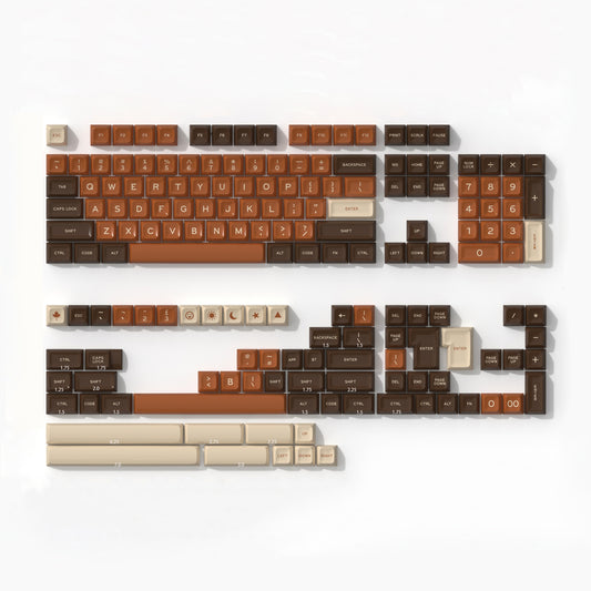 SA Double-Shot ABS Keycap Set - Rich Coffee - KeyCapUS
